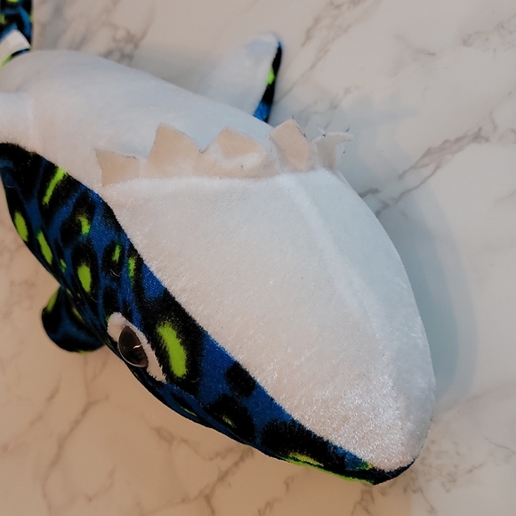 Circus Circus Blue Tiger Shark Stuffed Animal Plush - Picture 3 of 5